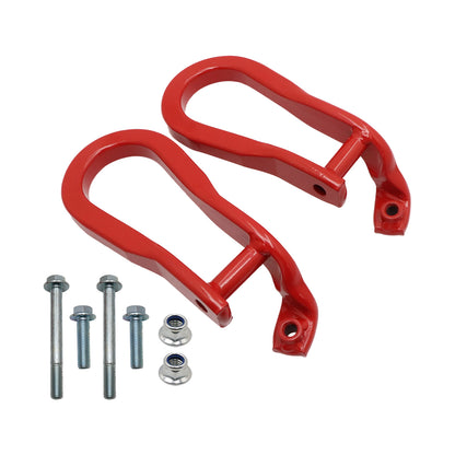 2pcs Chrome Tow Hooks for 15-19 Silverado Sierra 2500HD & 3500HD 84072464 USA