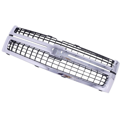 Fit 2007-2010 Silverado 2500HD 3500 HD Chrome Black Grille With Insert 25825521