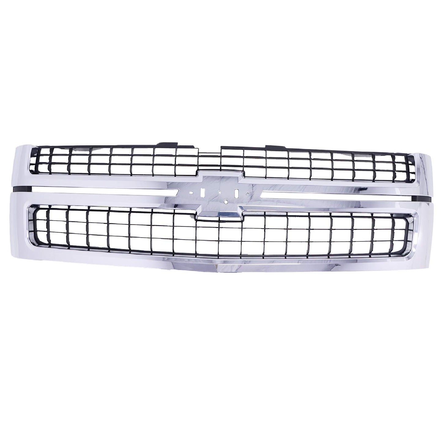 Fit 2007-2010 Silverado 2500HD 3500 HD Chrome Black Grille With Insert 25825521