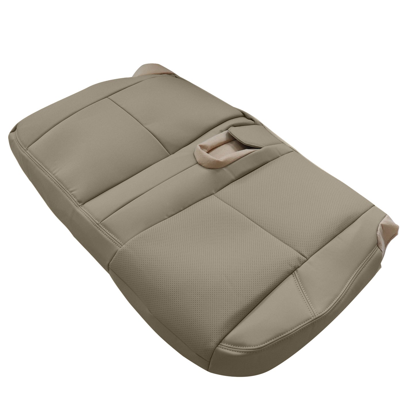 Perforated Full 2nd Row Bench Seat Cover Tan For 2007 2008 Cadillac Escalade US