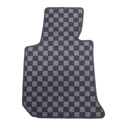 Checkered Flag Carpet Floor Mats For 2014-2021 BMW F22 2 Series F87 M2 Anti-Slip