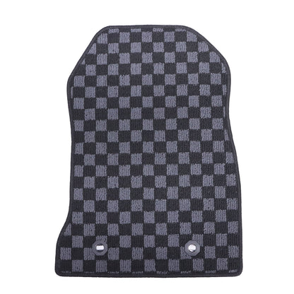 For 2015 2016 2017 2018 2019 2020 Subaru BRZ Checkered Flag Carpet Floor Mats