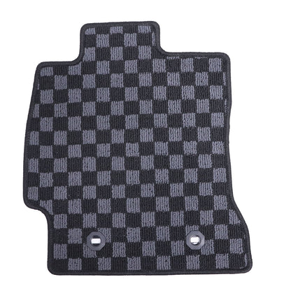 For 2015 2016 2017 2018 2019 2020 Subaru BRZ Checkered Flag Carpet Floor Mats
