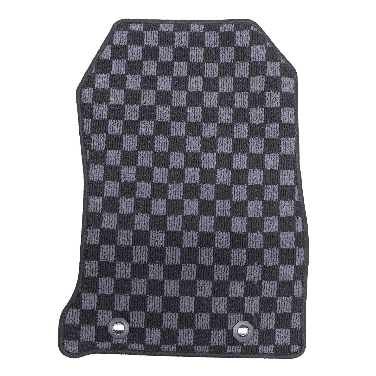 Checkered Flag Carpet Floor Mats For Subaru BRZ 2022 2023 2024 2025 Velour 4Pcs