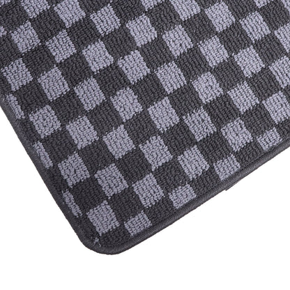 Front & Rear Checkered Flag Carpet Floor Mats All Weather For Toyota Corolla