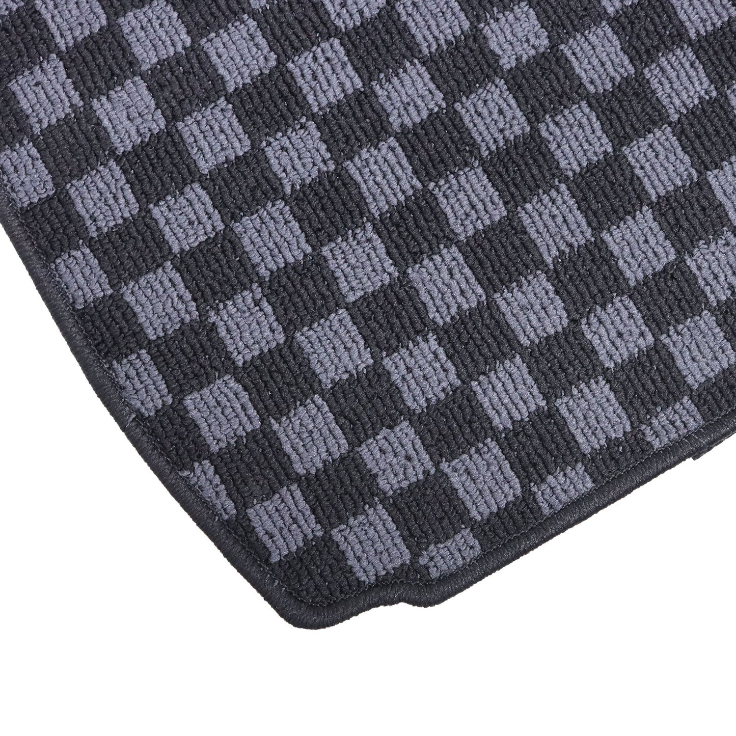 2Pcs For BMW Z4 E89 2-Door 2009-2016 Front Checkered Flag Carpet Floor Mats 2Pcs