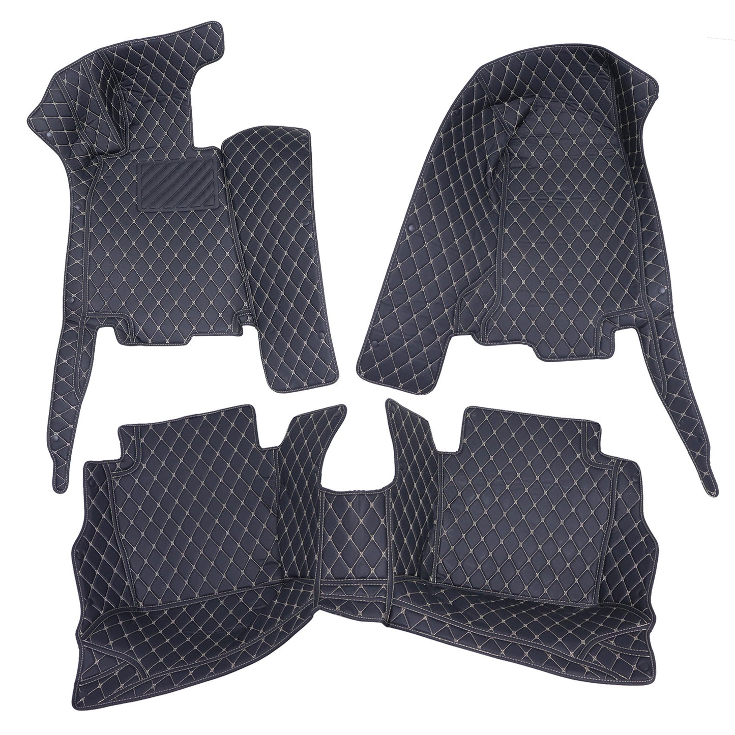 For 2020-2025 Cadillac CT5 Microfiber Leather Floor Mats Liners Front & Rear