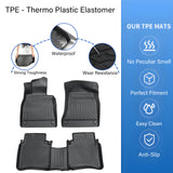 Floor Mats Liner For 2014-2020 Mercedes-Benz S Class W222 4Door All Weather TPE