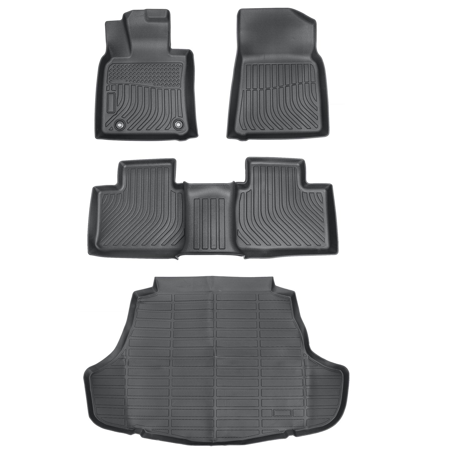 Floor Mats Trunk & Cargo Liners 3D TPE For 2025 Toyota Camry (NOT for Hybrid)