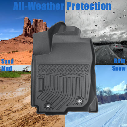 Floor Mats Liner 3D For 2013-2018 Toyota RAV4 4-Door Front-Rear All Weather TPE