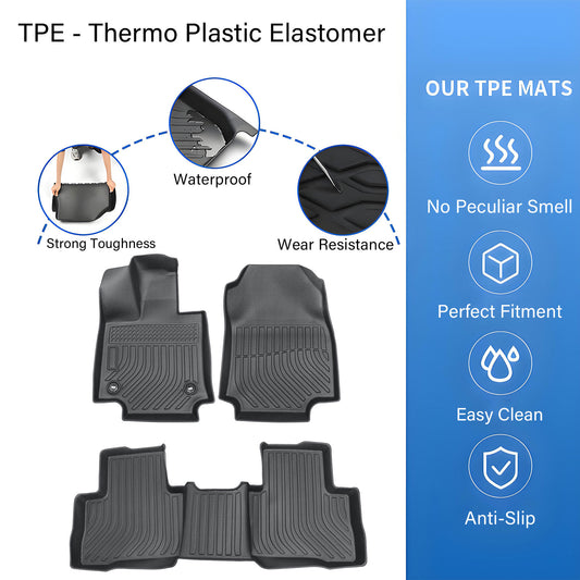 Floor Mats Liner For 2019-2024 Toyota RAV4 Hybrid Only 4Door All-Weather TPE New