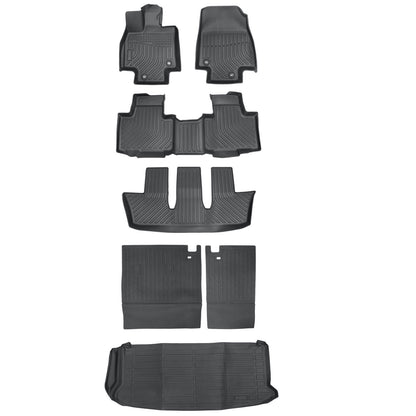 TPE Floor Mats+Trunk Cargo Liners For 2024 2025 Toyota Grand Highlander 8 Seats