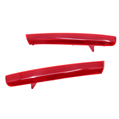 FITS 2010-2013 Acura MDX Pair Rear Left+Right Side Bumper Reflector Lamp Trim