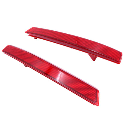 FITS 2010-2013 Acura MDX Pair Rear Left+Right Side Bumper Reflector Lamp Trim
