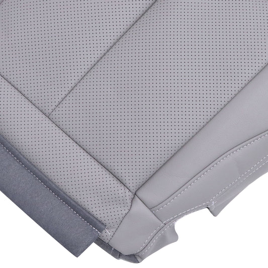 For 2009-2013 Infiniti G37 Convertible Driver Bottom Perforated Seat Cover Gray