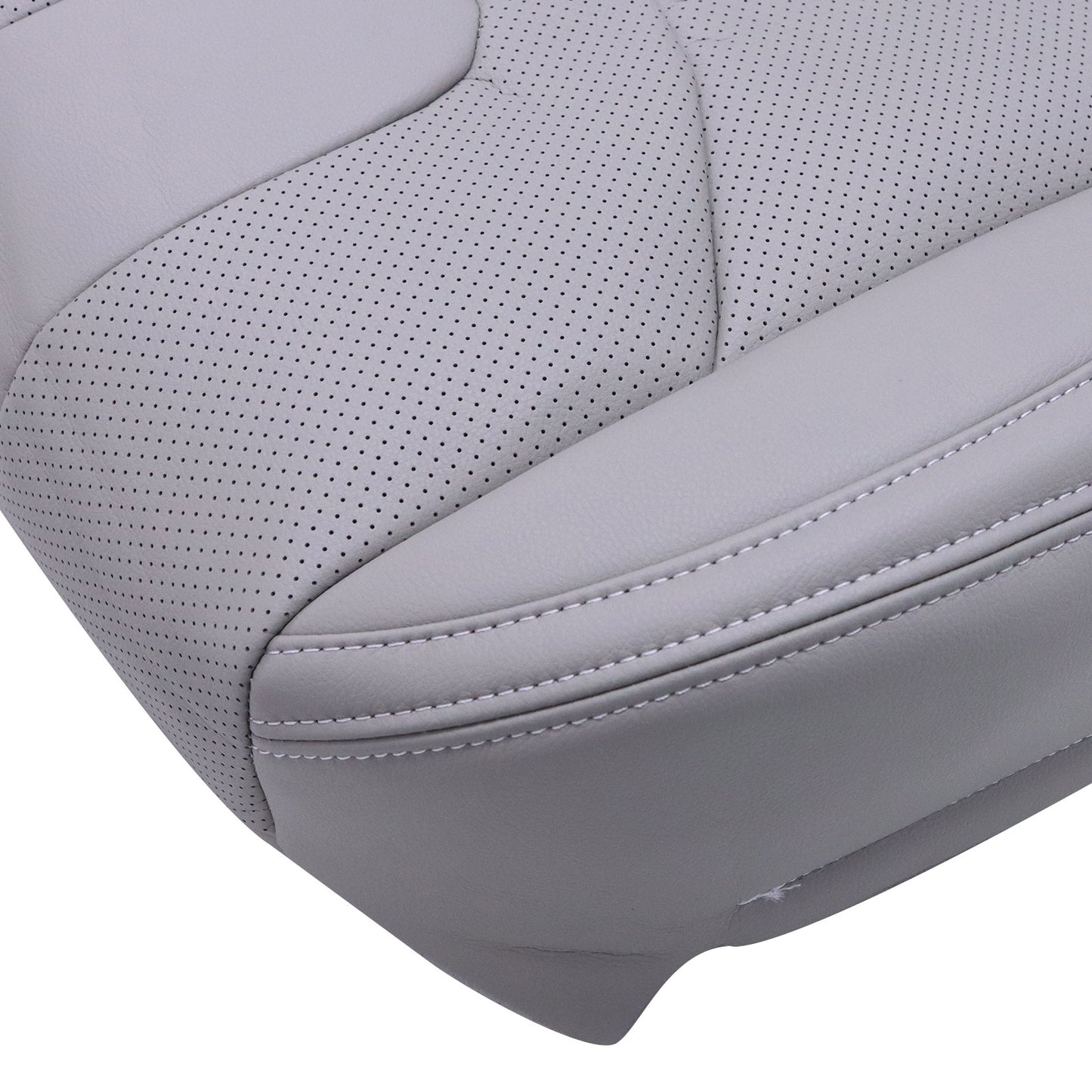 For 2009-2013 Infiniti G37 Convertible Driver Bottom Perforated Seat Cover Gray