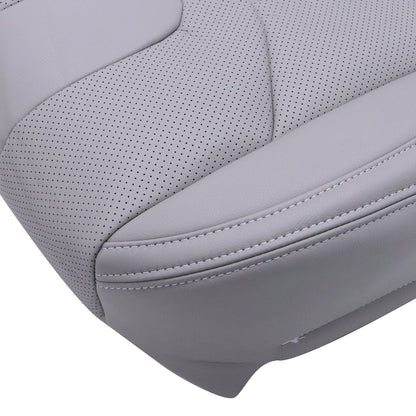 For 2009-2013 Infiniti G37 Convertible Driver Bottom Perforated Seat Cover Gray