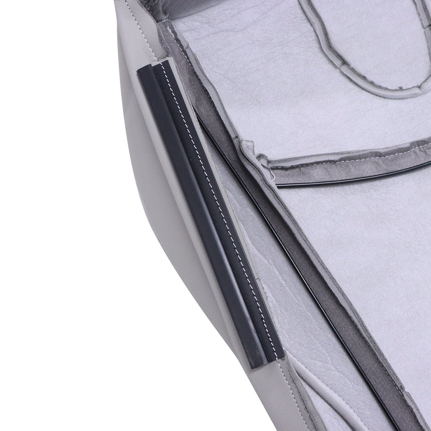 For 2009-2013 Infiniti G37 Convertible Driver Bottom Perforated Seat Cover Gray