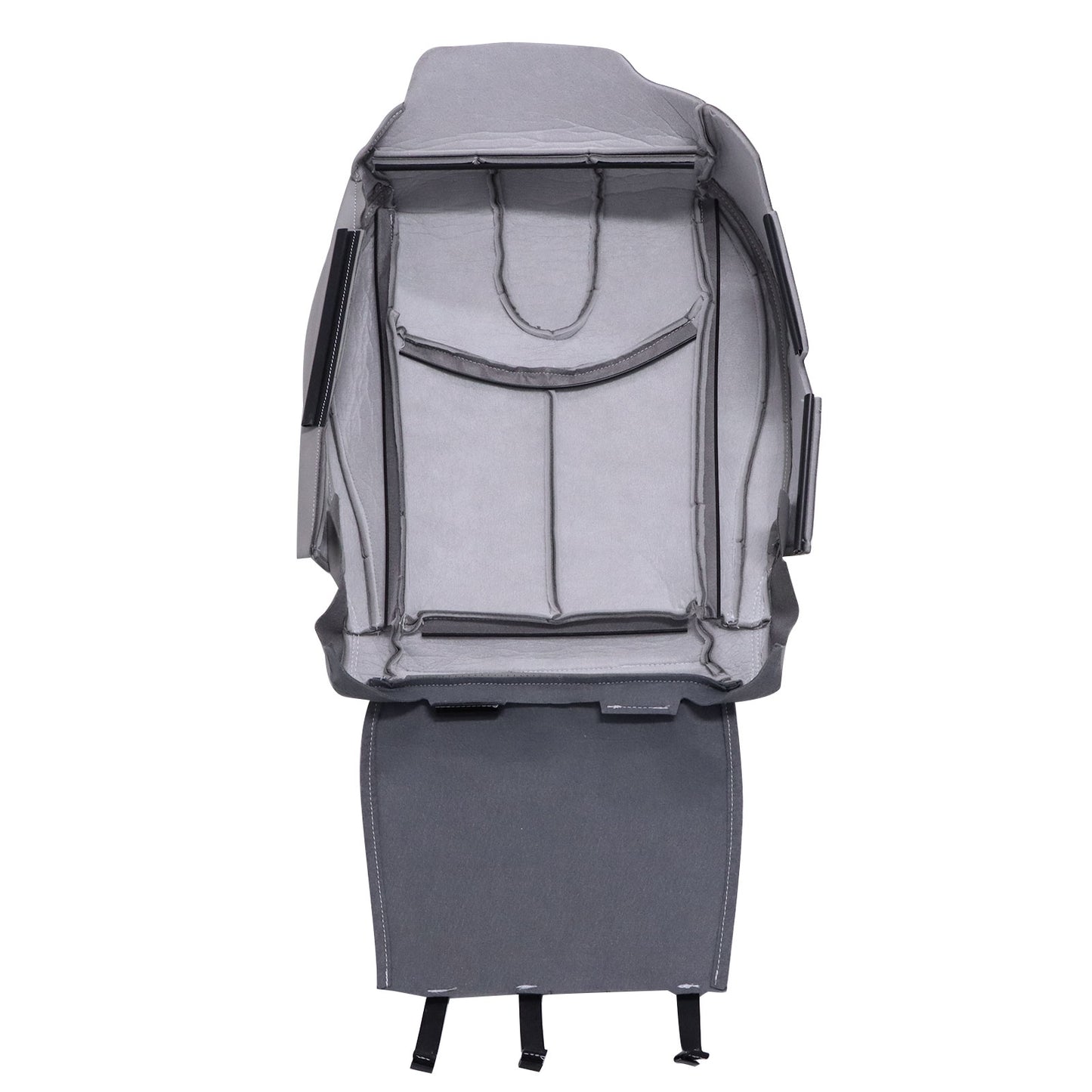 For 2009-2013 Infiniti G37 Convertible Driver Bottom Perforated Seat Cover Gray
