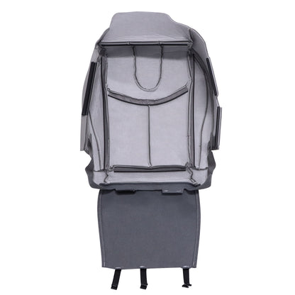 For 2009-2013 Infiniti G37 Convertible Driver Bottom Perforated Seat Cover Gray