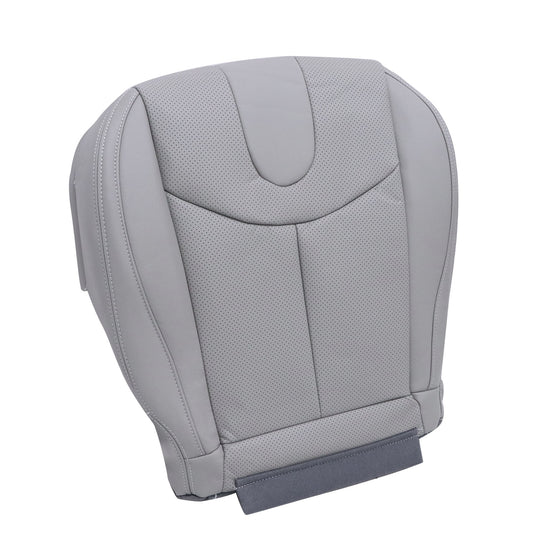 For 2009-2013 Infiniti G37 Convertible Driver Bottom Perforated Seat Cover Gray
