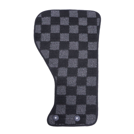 2Pcs For Mazda MX-5 Miata 2Door 2016-2023 Front Checkered Flag Carpet Floor Mats