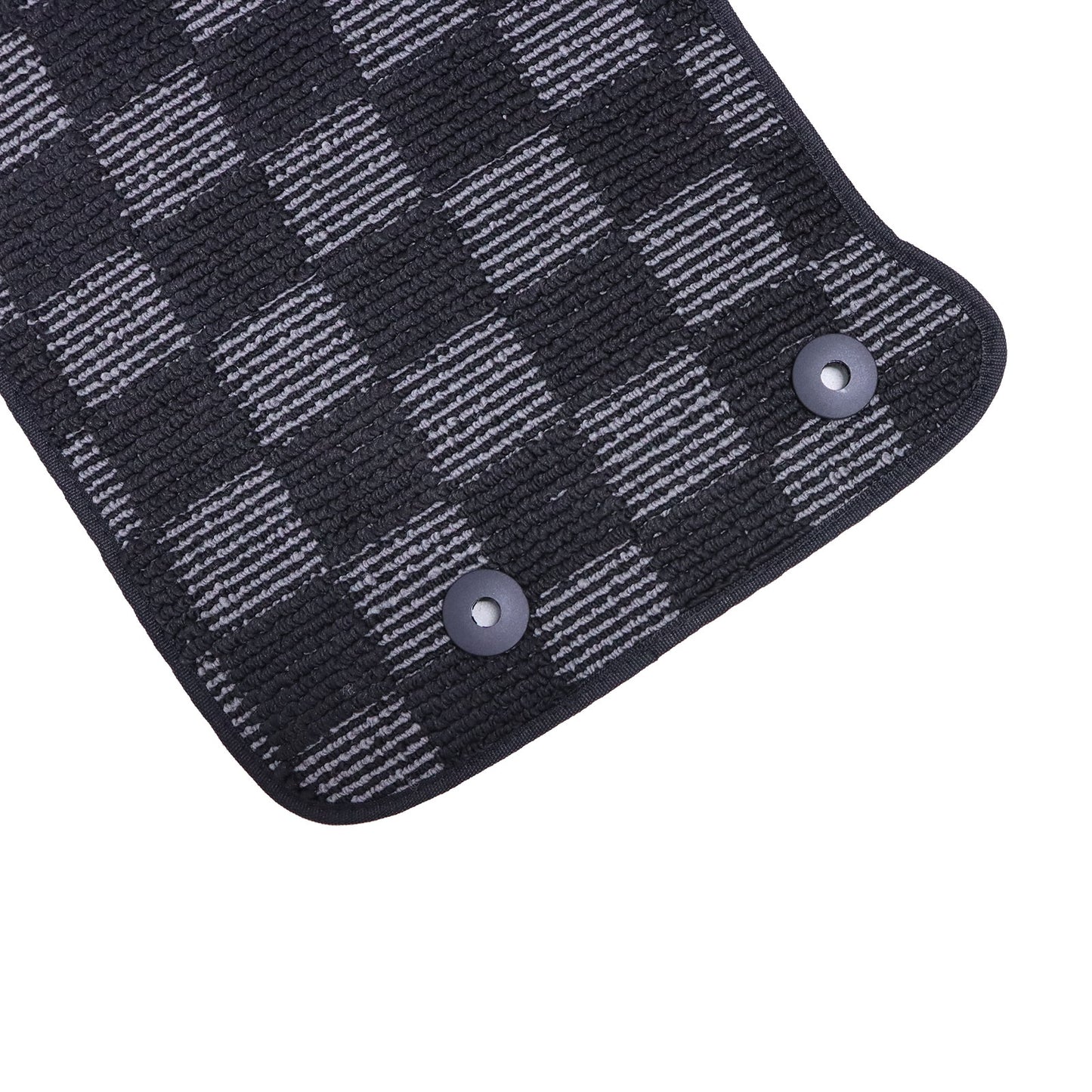 2Pcs For Mazda MX-5 Miata 2Door 2016-2023 Front Checkered Flag Carpet Floor Mats