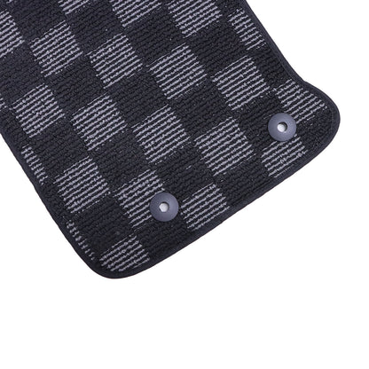 2Pcs For Mazda MX-5 Miata 2Door 2016-2023 Front Checkered Flag Carpet Floor Mats