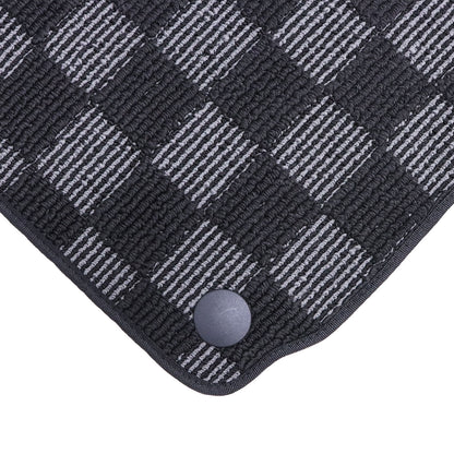 For 2004-2009 Volkswagen GTI / Golf Checkered Flag Floor Mats Carpet All-Weather