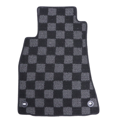 Checkered Flag Carpet Floor Mats Set of 4 For 2006 - 2013 Lexus IS250 / IS350