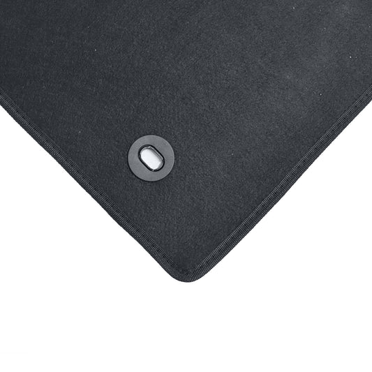 For 2022-2024 Hyundai Ioniq 5 Front & Rear Velour Floor Mats Carpet Black 3PCS