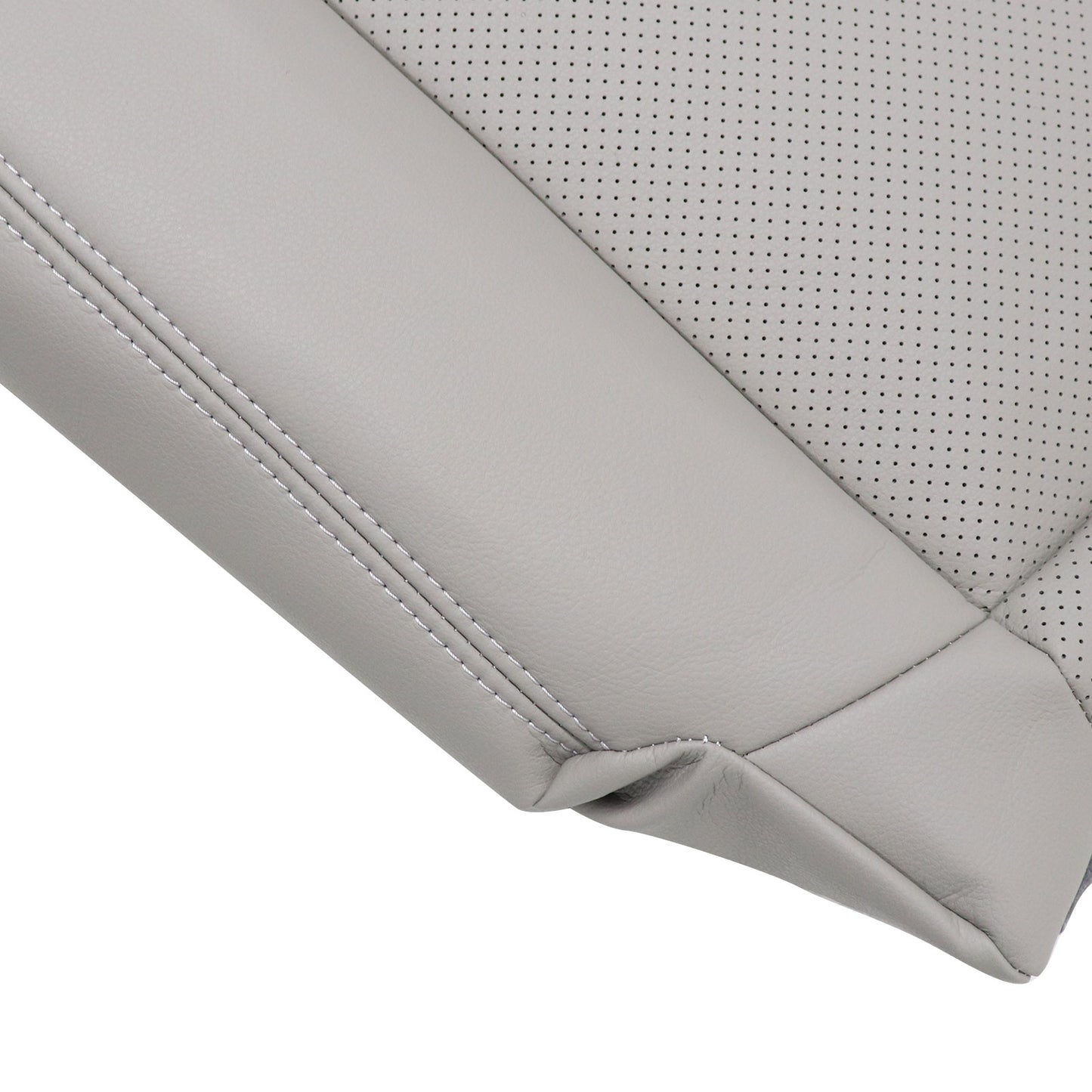 2006-2010 For Infiniti M35 M45 Driver Bottom Perforated Leather Seat Cover Gray
