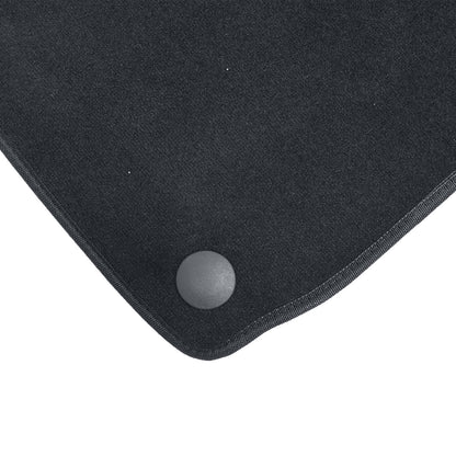Black Velour Front & Rear Floor Mats Carpet 4Pcs Fits 2007-2016 Volkswagen Eos