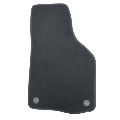 Black Velour Front & Rear Floor Mats Carpet 4Pcs Fits 2007-2016 Volkswagen Eos