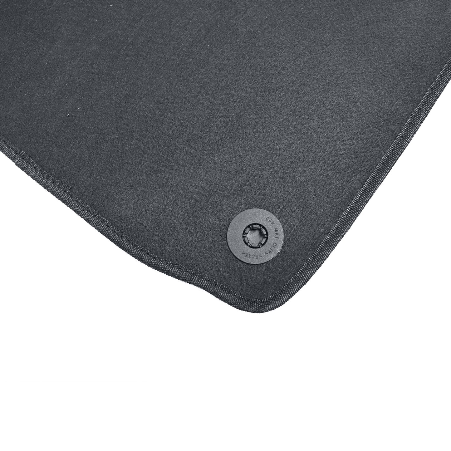 Black Velour Front & Rear Floor Mats Carpet 4Pcs Fits 2007-2016 Volkswagen Eos