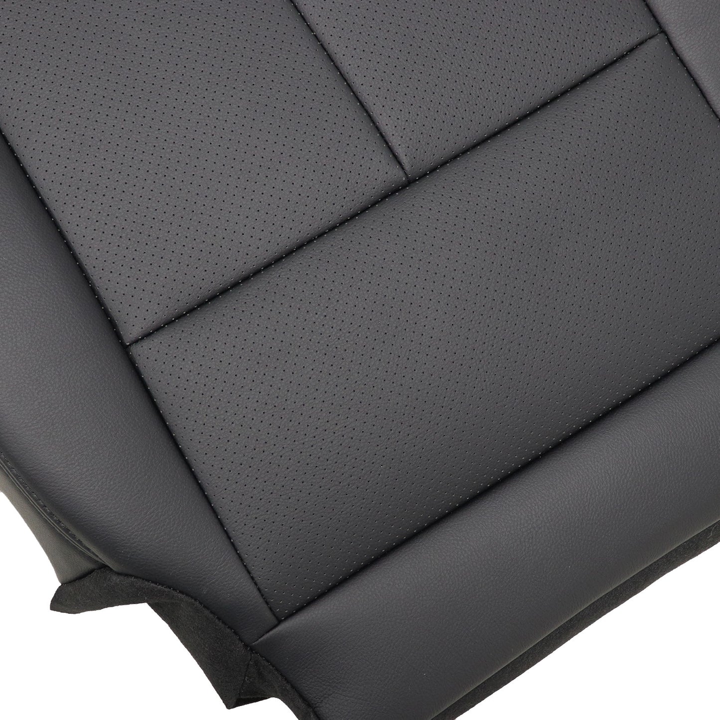 NEW For 2015 to 2023 Nissan Murano Driver Bottom PERF Leather Seat Cover Black