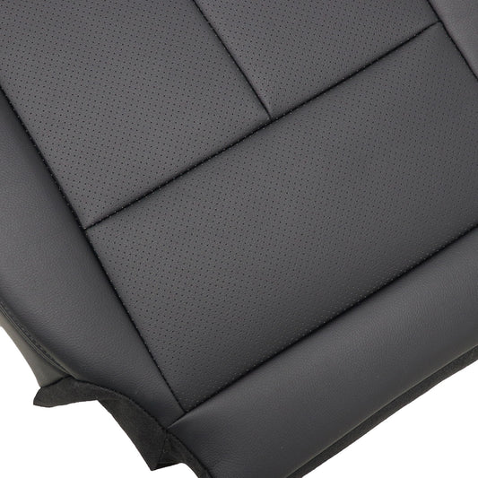 NEW For 2015 to 2023 Nissan Murano Driver Bottom PERF Leather Seat Cover Black