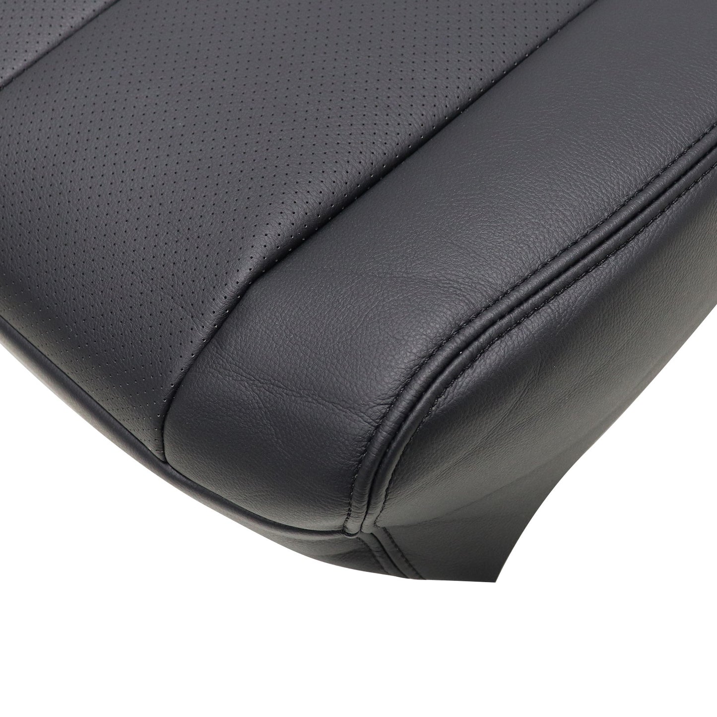 NEW For 2015 to 2023 Nissan Murano Driver Bottom PERF Leather Seat Cover Black