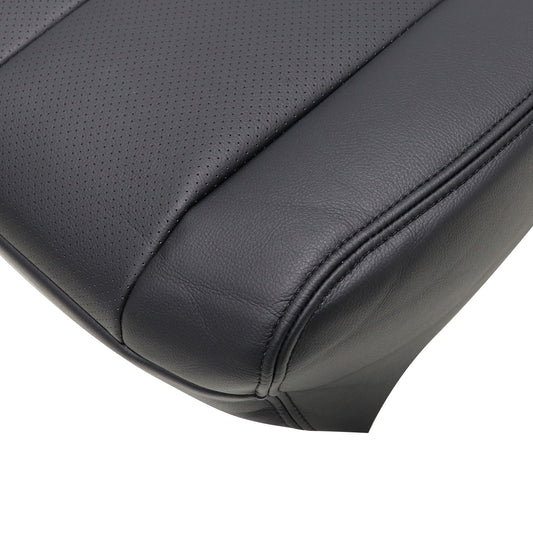 NEW For 2015 to 2023 Nissan Murano Driver Bottom PERF Leather Seat Cover Black
