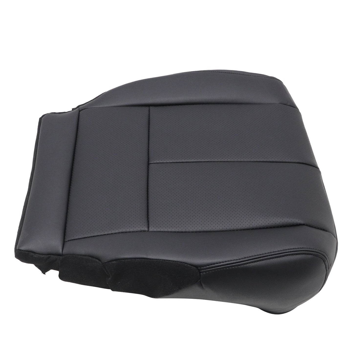 NEW For 2015 to 2023 Nissan Murano Driver Bottom PERF Leather Seat Cover Black