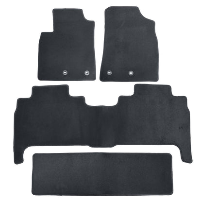 Fits 2019 2020 2021 Lexus LX570 Front & Rear Velour Floor Mats Carpet Anti-Slip