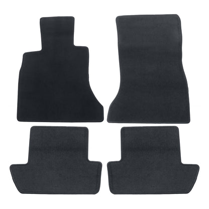 4Pcs For BMW M6 F12 2012-2018 Front & 2nd Row Floor Mats Carpet Velour Black New
