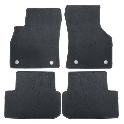 Velour Floor Mats Carpet Fits 2020-2026 Volkswagen Golf 8 5-Seats Protection Blk