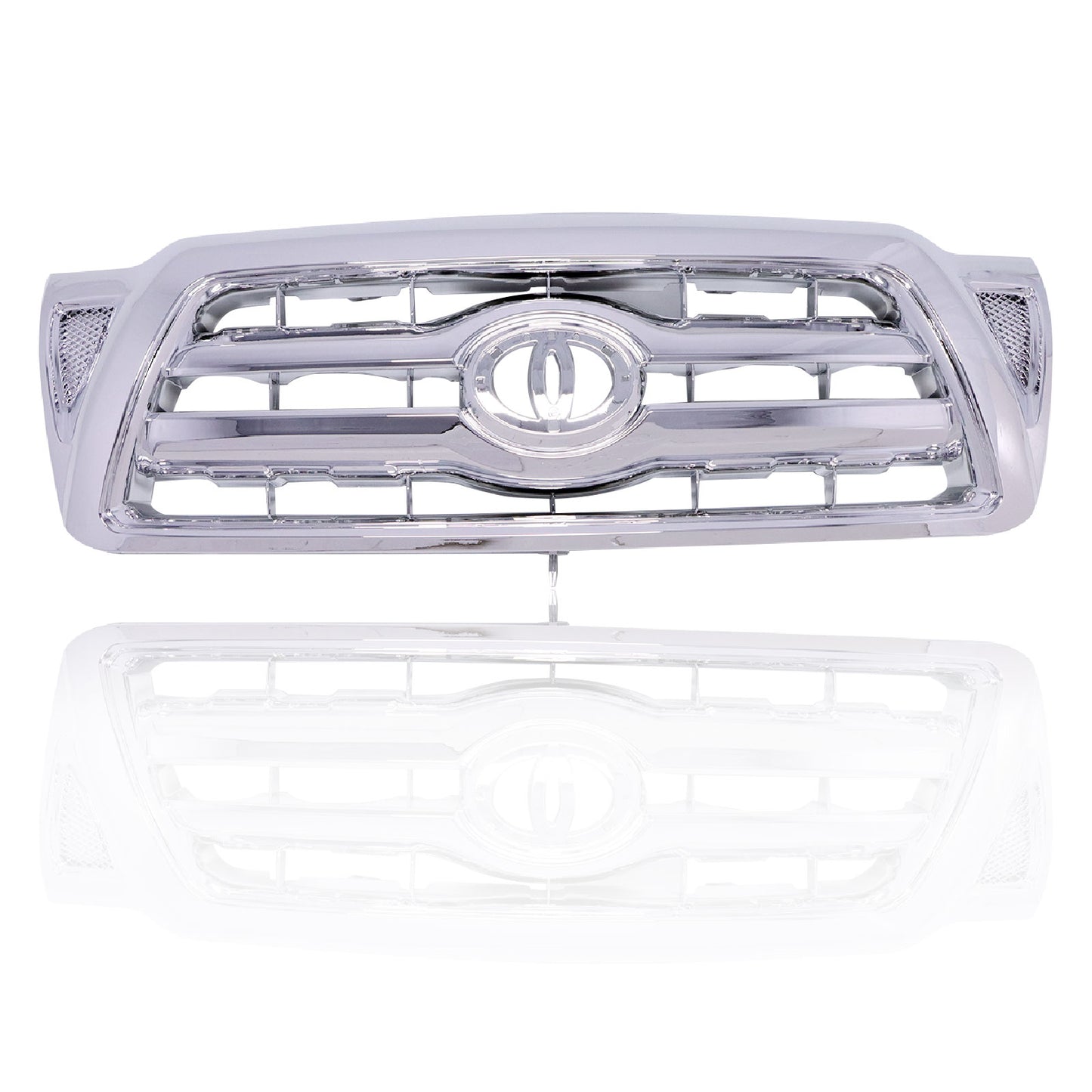 For Toyota Tacoma 2005-2011 Upper Grille Bumper Set Chrome Plastic 5310004360