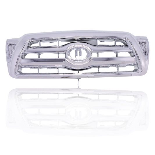 For Toyota Tacoma 2005-2011 Upper Grille Bumper Set Chrome Plastic 5310004360