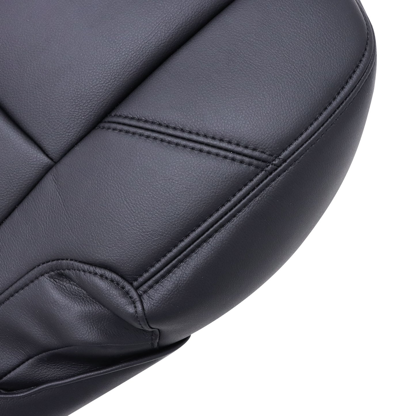 2007-2014 For Chevy Silverado GMC Sierra 2nd Row Driver Bottom Seat Cover Black
