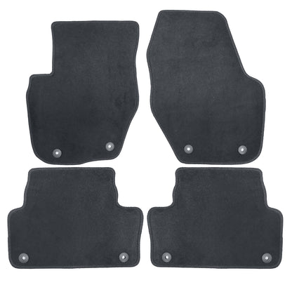 4Pcs For Volvo XC60 2010-2017 Front & 2nd Row Floor Mats Carpet Velour Black New