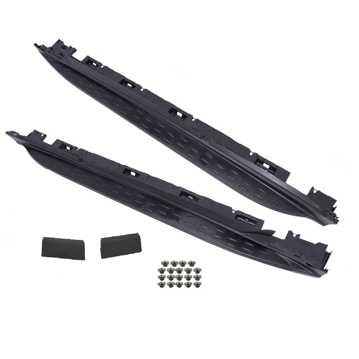 Black Pair Nerf Bar Side Step Running Boards for Mercedes GLC X253 2016-2021