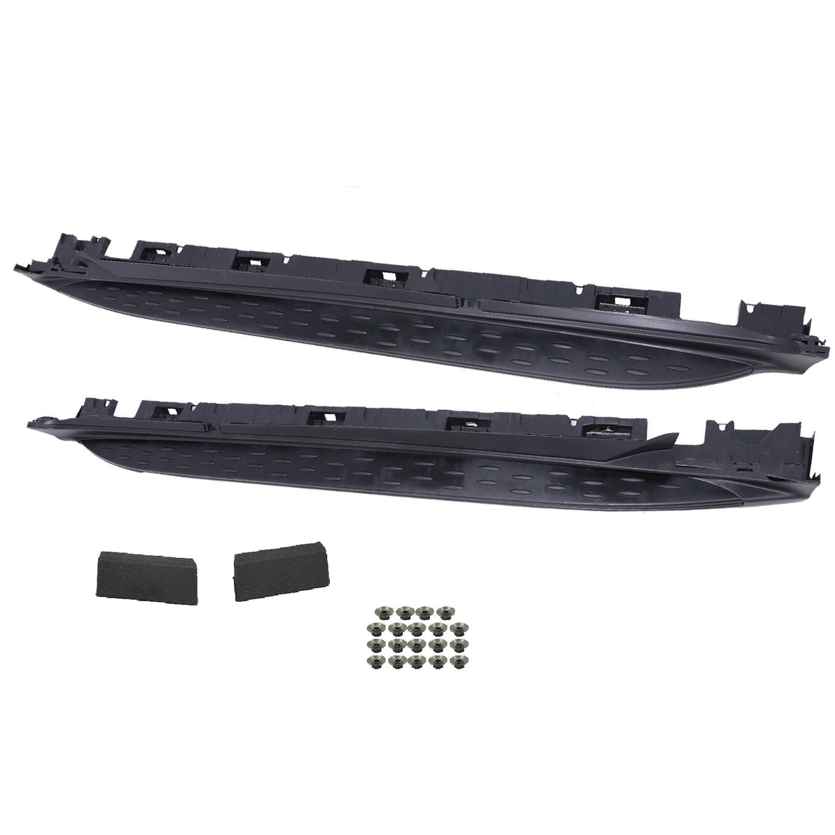 Black Pair Nerf Bar Side Step Running Boards for Mercedes GLC X253 2016-2021
