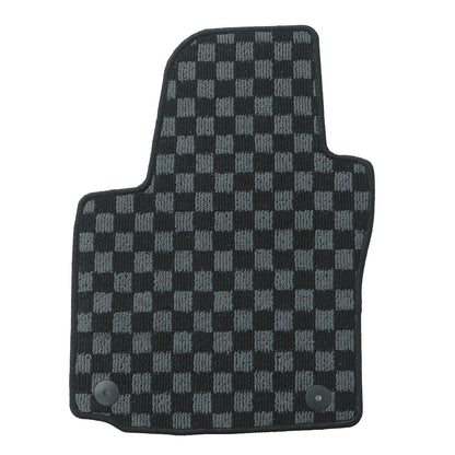 For VW MK6 Golf / GTI Hatchback 2010-2014 Checkered Flag Carpet Floor Mats 4PCS